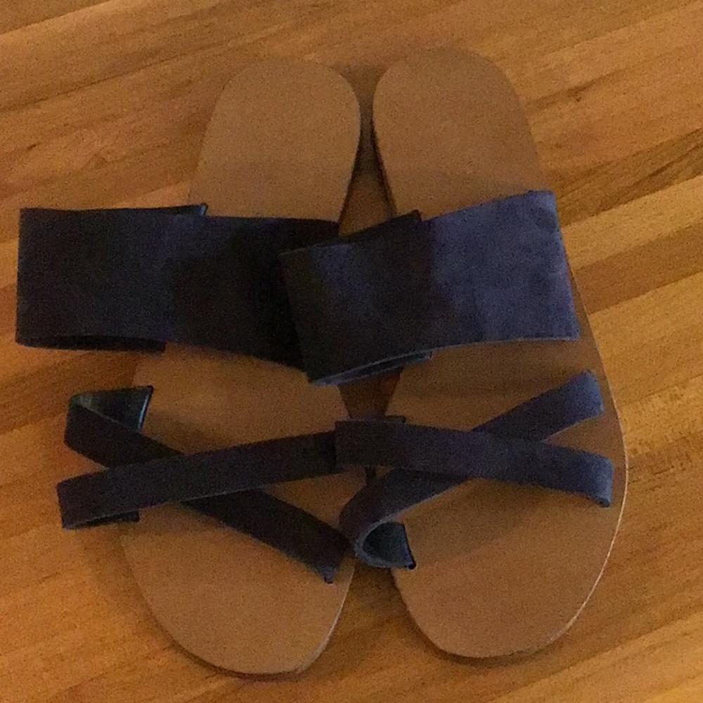New J. Crew suede sandals 9